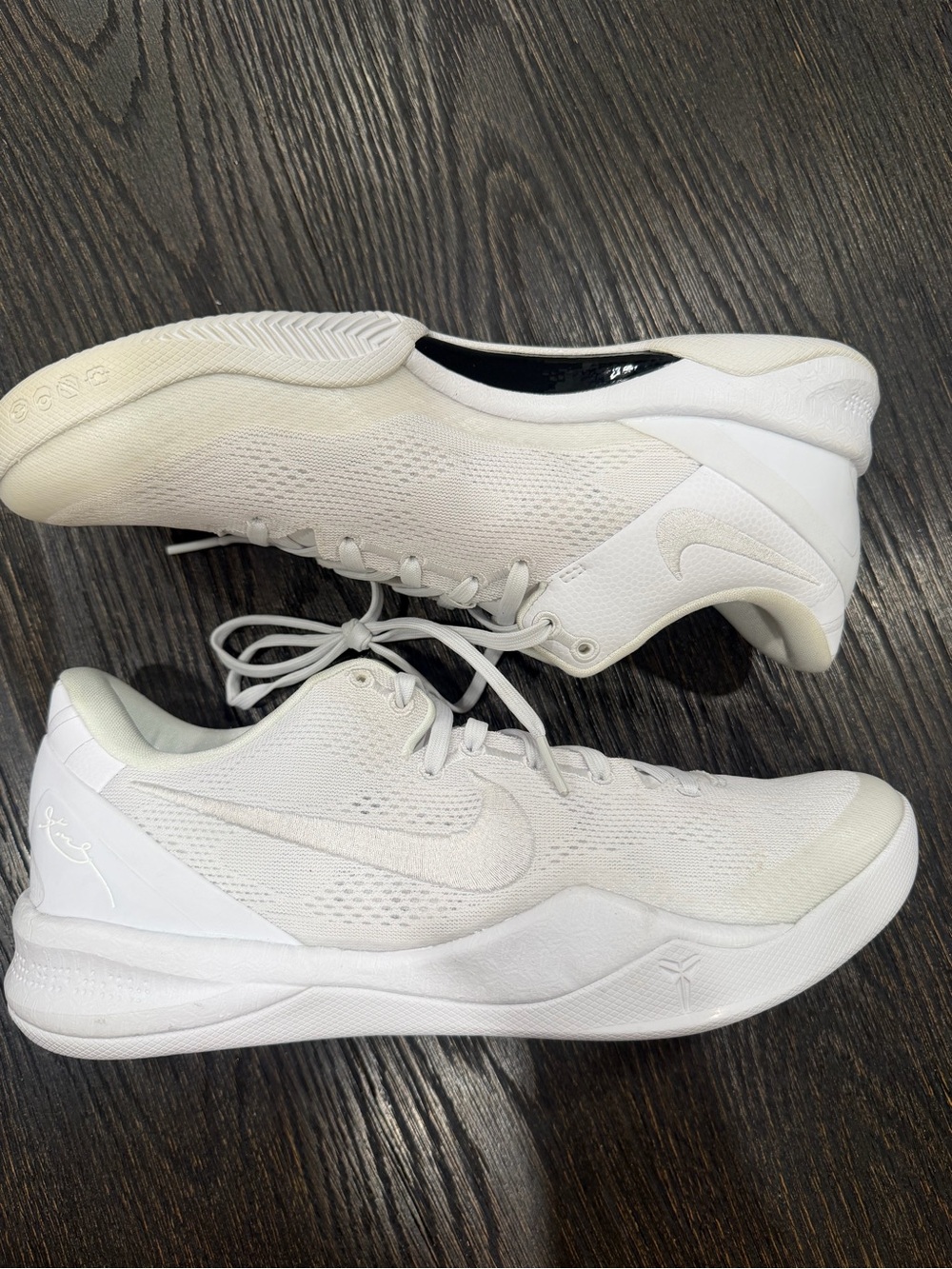 Nike Kobe 8 VIII GS Protro Halo White Size 10 Sneakers